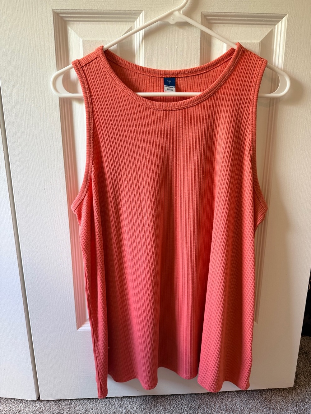 Old Navy Coral Tank Top Ribbed Sleeveless